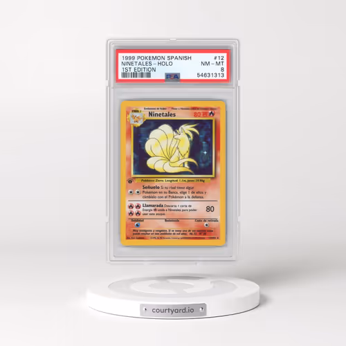 1999 Pokémon #12 Ninetales - 1st Edition Holo (PSA 8 NM-MT)