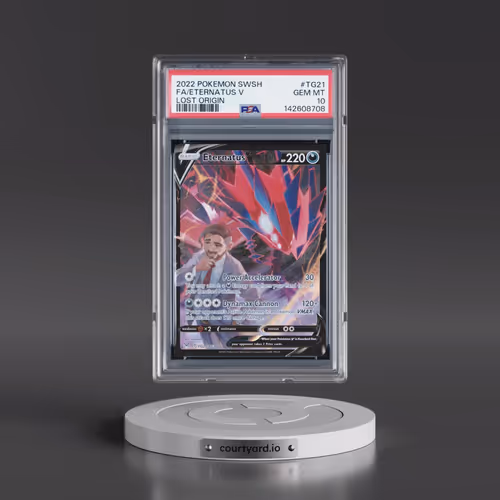 2022 Pokémon Sword & Shield Lost Origin #TG21 Eternatus V - Holo Full Art (PSA 10 GEM MINT)