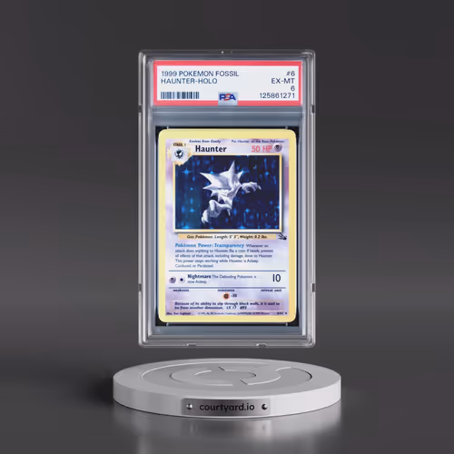 1999 Pokémon Fossil #6 Haunter - Holo (PSA 6 EX-MT)