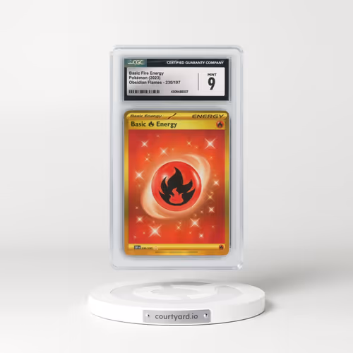 2023 Pokémon Obf EN-Obsidian Flames #230 Basic Fire Energy - Hyper Rare (CGC 9 MINT)