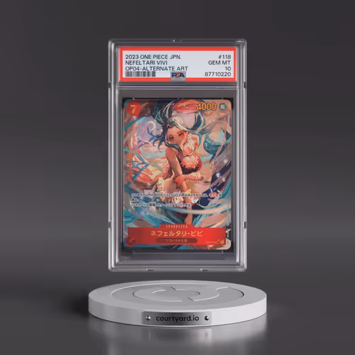 2023 One Piece Japanese OP04-Kingdoms of Intrigue #118 Nefeltari Vivi - Alternate Art (PSA 10 GEM MI