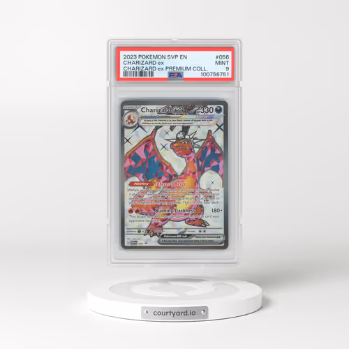 2023 Pokémon Svp EN-SV Black Star Promo #056 Charizard EX - Holo Charizard EX Premium Collection (PSA 9 MINT)