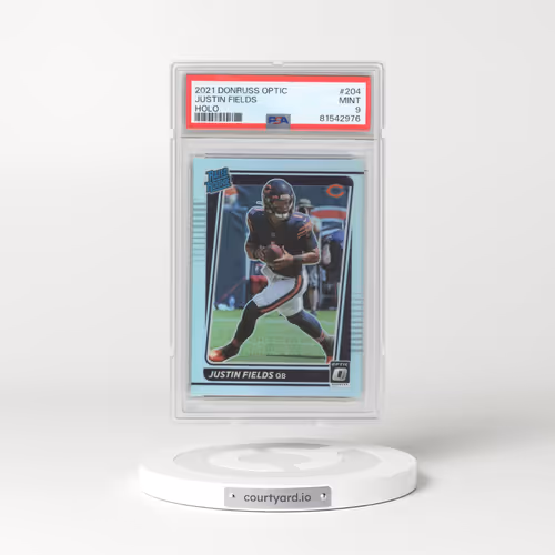 2021 Panini Donruss Optic #204 Justin Fields - Holo (PSA 9 MINT)