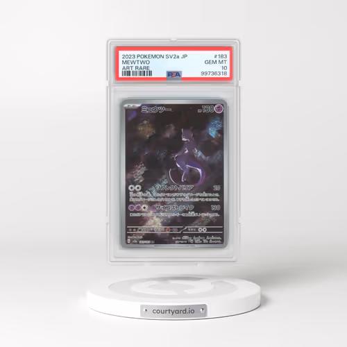 2023 Pokémon Sv2a-Pokemon 151 #183 Mewtwo - Art Rare (PSA 10 GEM MINT)