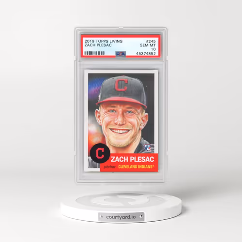 2019 Topps Living #245 Zach Plesac (PSA 10 GEM MINT)