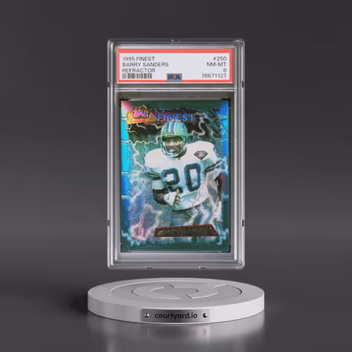 1995 Finest #250 Barry Sanders - Refractor (PSA 8 NM-MT)