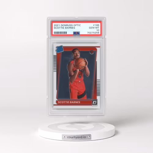 2021 Panini Donruss Optic #186 Scottie Barnes (PSA 10 GEM MINT)