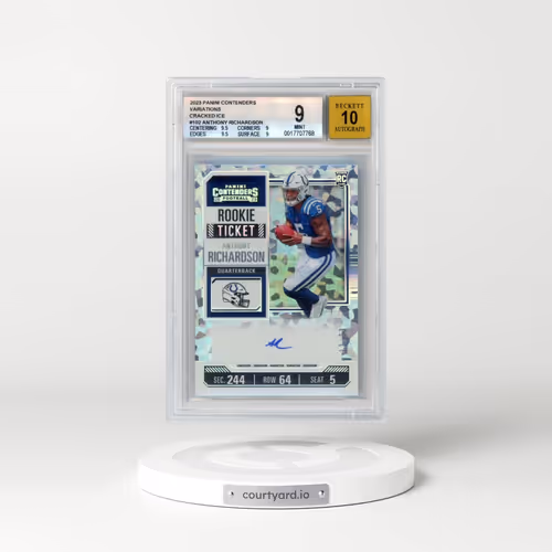 2023 Panini Contenders Variations Cracked Ice #102 Anthony Richardson (BGS 9 MINT)