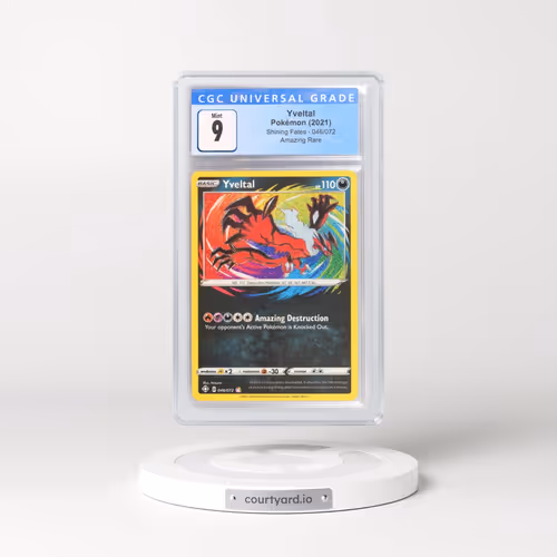 2021 Shining Fates #046/072 Yveltal - Amazing Rare Holo (CGC 9 MINT)