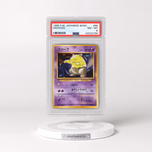 1996 Pokémon Basic #96 Drowzee (PSA 8 NM-MT)