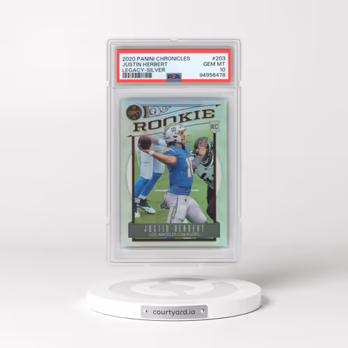 2020 Panini Chronicles Legacy #203 Justin Herbert - Silver (PSA 10 GEM MINT)