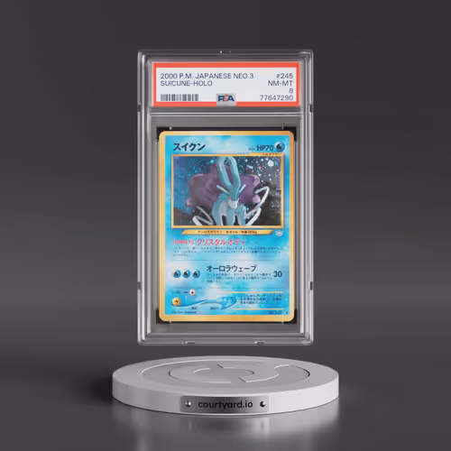 2000 Pokémon Neo 3 #245 Suicune - Holo (PSA 8 NM-MT)