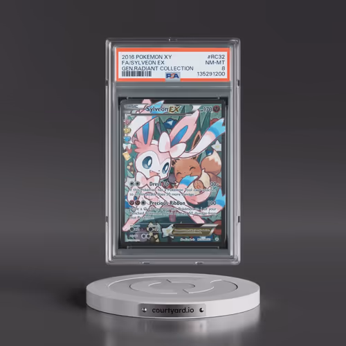 2016 Pokémon XY Generations Radiant Collection #RC32 Sylveon EX - Holo Full Art (PSA 8 NM-MT)
