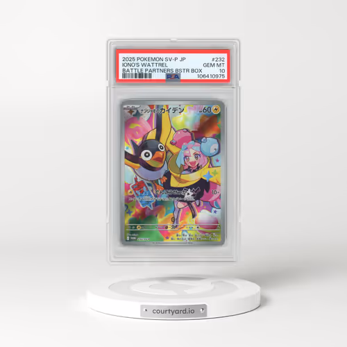 2025 Pokémon SV-P Promo #232 Iono's Wattrel - Battle Partners Booster Box (PSA 10 GEM MINT)