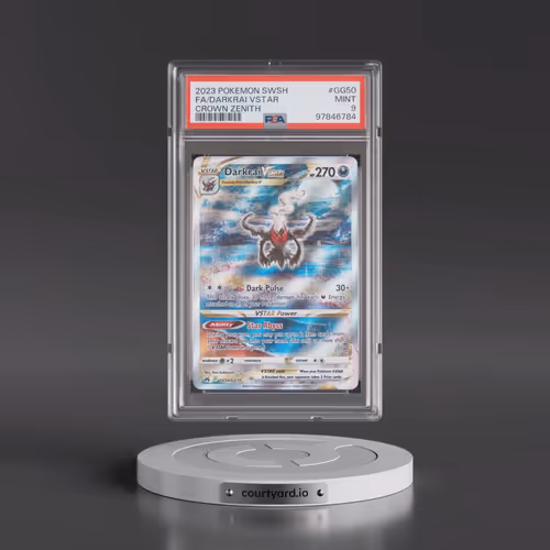 2023 Pokémon Sword and Shield Crown Zenith #GG50 Darkrai Vstar - Full Art (PSA 9 MINT)