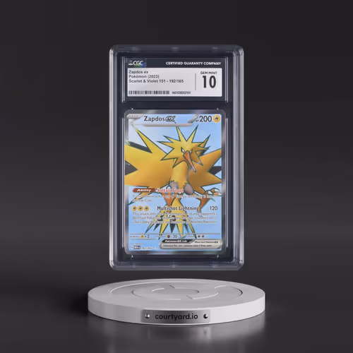 2023 Scarlet & Violet 151 - MEW EN #192/165 Zapdos ex - Ultra Rare Holo (CGC 10 GEM MINT)