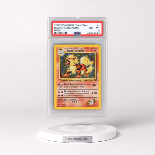 2000 Pokémon Gym Challenge #1 Blaine's Arcanine - Holo (PSA 8 NM-MT)