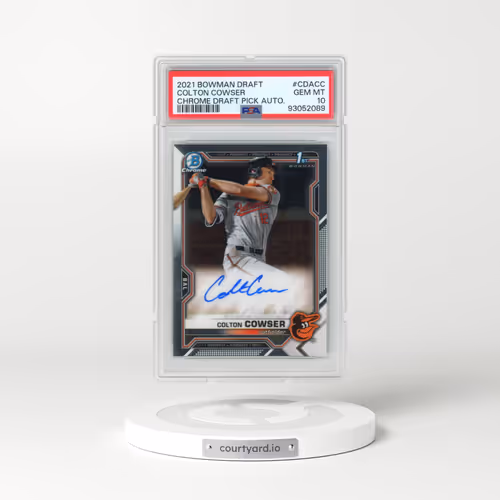 2021 Bowman Draft Chrome Draft Pick Autographs #CDACC Colton Cowser (PSA 10 GEM MINT)