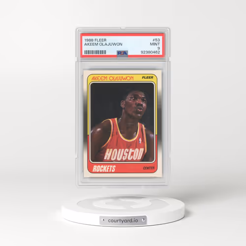 1988 Fleer #53 Akeem Olajuwon (PSA 9 MINT)