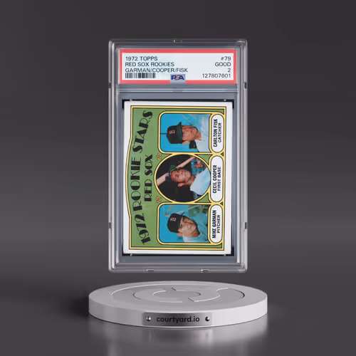 1972 Topps #79 Red Sox Rookies - Garman/Cooper/Fisk (PSA 2 GOOD)