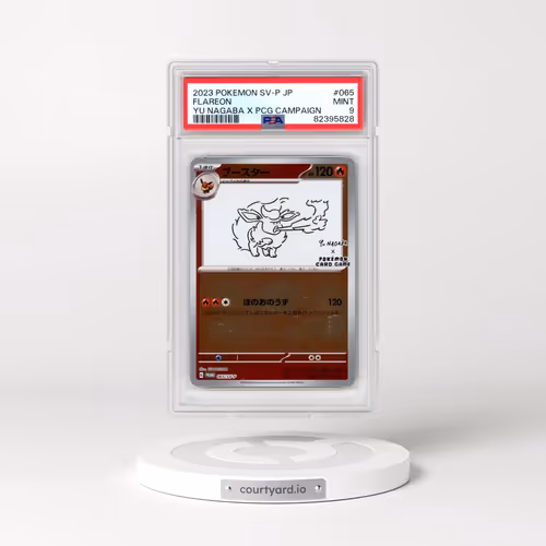 2023 Pokémon SV-P Promo #065 Flareon - YU Nagaba X Pokemon Card Game Campaign (PSA 9 MINT)