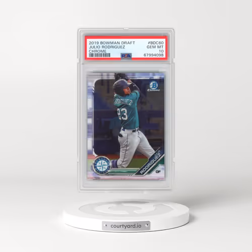 2019 Bowman Draft #BDC60 Julio Rodriguez - Chrome (PSA 10 GEM MINT)