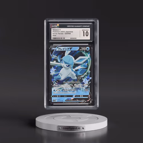2021 Eevee Heroes #024/069 Glaceon V - Holo (CGC 10 GEM MINT)