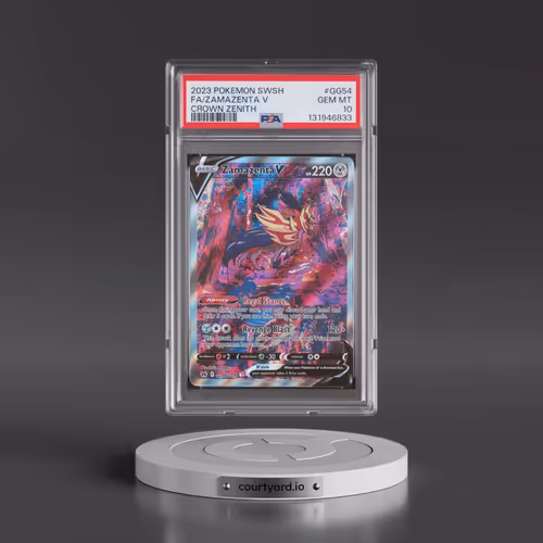 2023 Pokémon Sword and Shield Crown Zenith #GG54 Zamazenta V - Holo Full Art (PSA 10 GEM MINT)