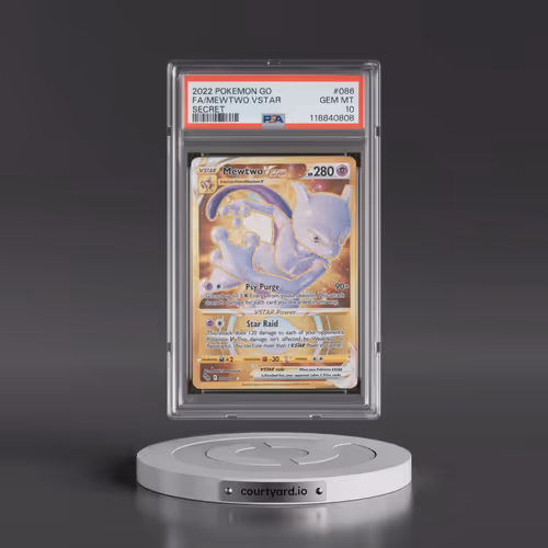 2022 Pokémon Go #086 Mewtwo Vstar - Full Art Secret (PSA 10 GEM MINT)