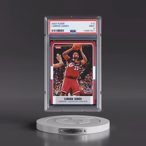 2007 Fleer #12 LeBron James (PSA 9 MINT)