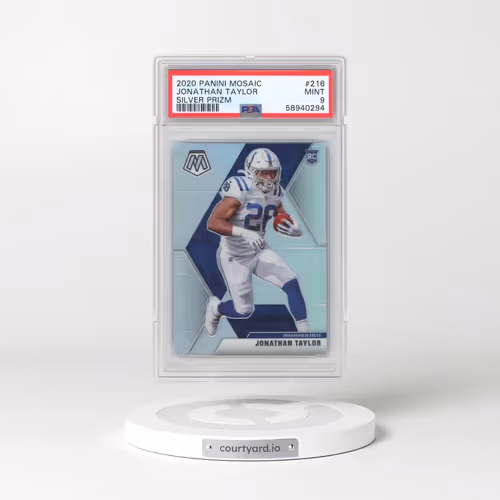 2020 Panini Mosaic #216 Jonathan Taylor - Silver Prizm (PSA 9 MINT)