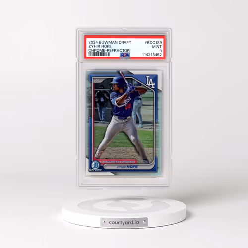 2024 Bowman Draft #BDC139 Zyhir Hope - Chrome-Refractor (PSA 9 MINT)