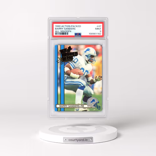 1990 Action Packed All-Madden #47 Barry Sanders (PSA 9 MINT)