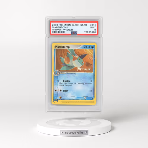 2003 Pokémon Black Star Promo #011 Marshtomp - Winner (PSA 9 MINT)