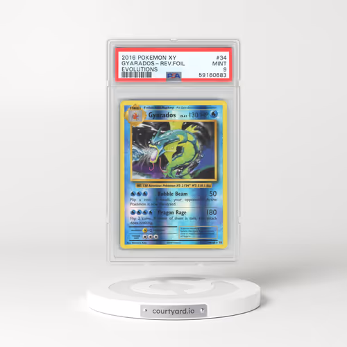 2016 Pokémon XY Evolutions #34 Gyarados - Reverse Foil (PSA 9 MINT)