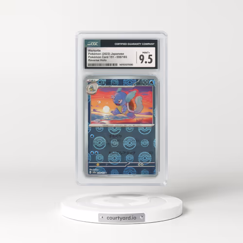 2023 Japanese Pokémon 151 #8 Wartortle - Holo Poke Ball Reverse Holo (CGC 9.5 MINT+)