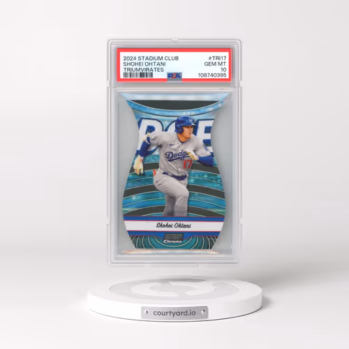 2024 Topps Stadium Club Triumvirates #TRI17 Shohei Ohtani (PSA 10 GEM MINT)
