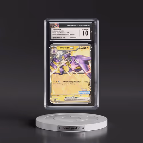 2025 Pokémon Svp EN-SV Black Star Promo #215 Toxtricity EX - Holo Illustration Contest 2024 (CGC 10