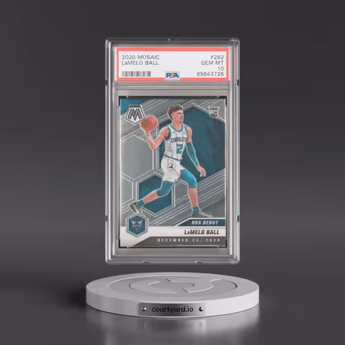 2020 Panini Mosaic #262 LaMelo Ball (PSA 10 GEM MINT)