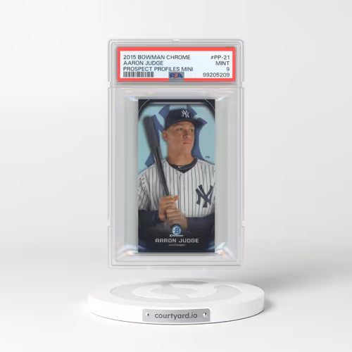 2015 Bowman Chrome Prospect Profiles Mini #PP-21 Aaron Judge (PSA 9 MINT)