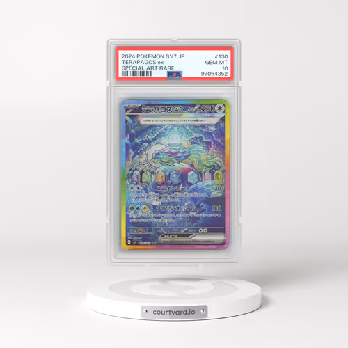 2024 Pokémon SV7-Stellar Miracle #130 Terapagos EX - Holo Special Art Rare (PSA 10 GEM MINT)