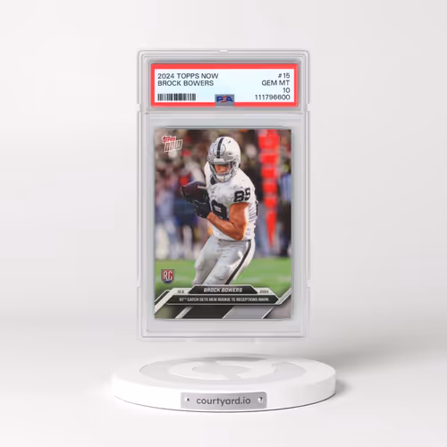 2024 Topps Now #15 Brock Bowers (PSA 10 GEM MINT)