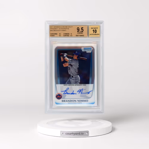 2011 Bowman Chrome Draft Prospect Autographs #BN Brandon Nimmo (BGS 9.5 GEM MINT)