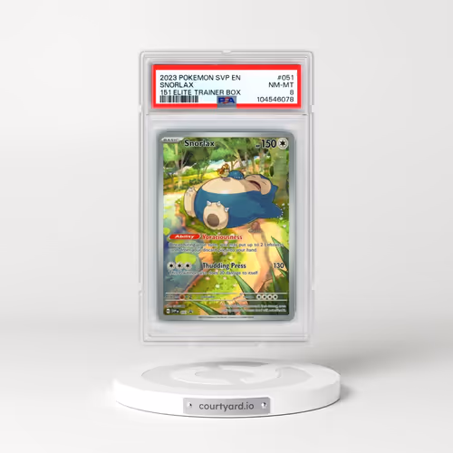 2023 Pokémon Svp EN-SV Black Star Promo #051 Snorlax - 151 Elite Trainer Box (PSA 8 NM-MT)