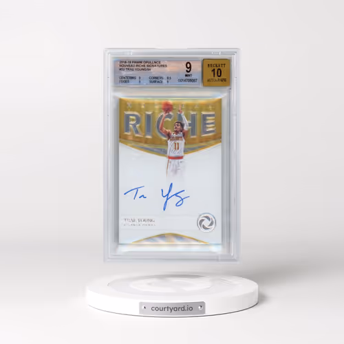 2018 Panini Opulence Nouveau Riche Signatures #22 Trae Young/99 (BGS 9 MINT)