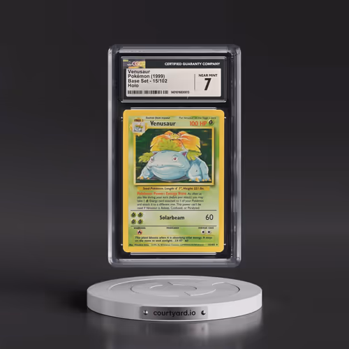 1999 Base Set #15/102 Venusaur - Holo (CGC 7 NM)
