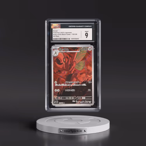 2023 Ruler of the Black Flame #116/108 Scizor - Art Rare Holo (CGC 9 MINT)