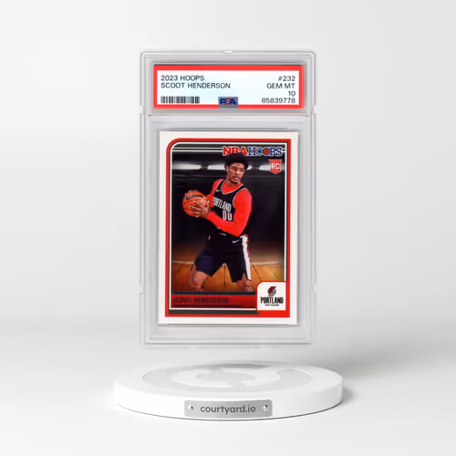 2023 Panini NBA Hoops #232 Scoot Henderson (PSA 10 GEM MINT)