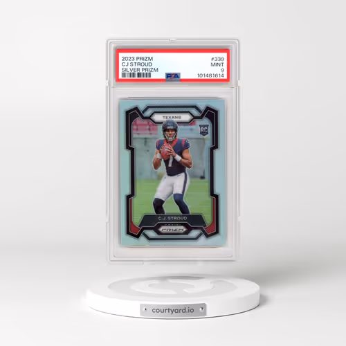 2023 Panini Prizm #339 CJ Stroud - Silver Prizm (PSA 9 MINT)