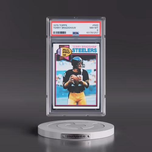 1979 Topps #500 Terry Bradshaw (PSA 8 NM-MT)